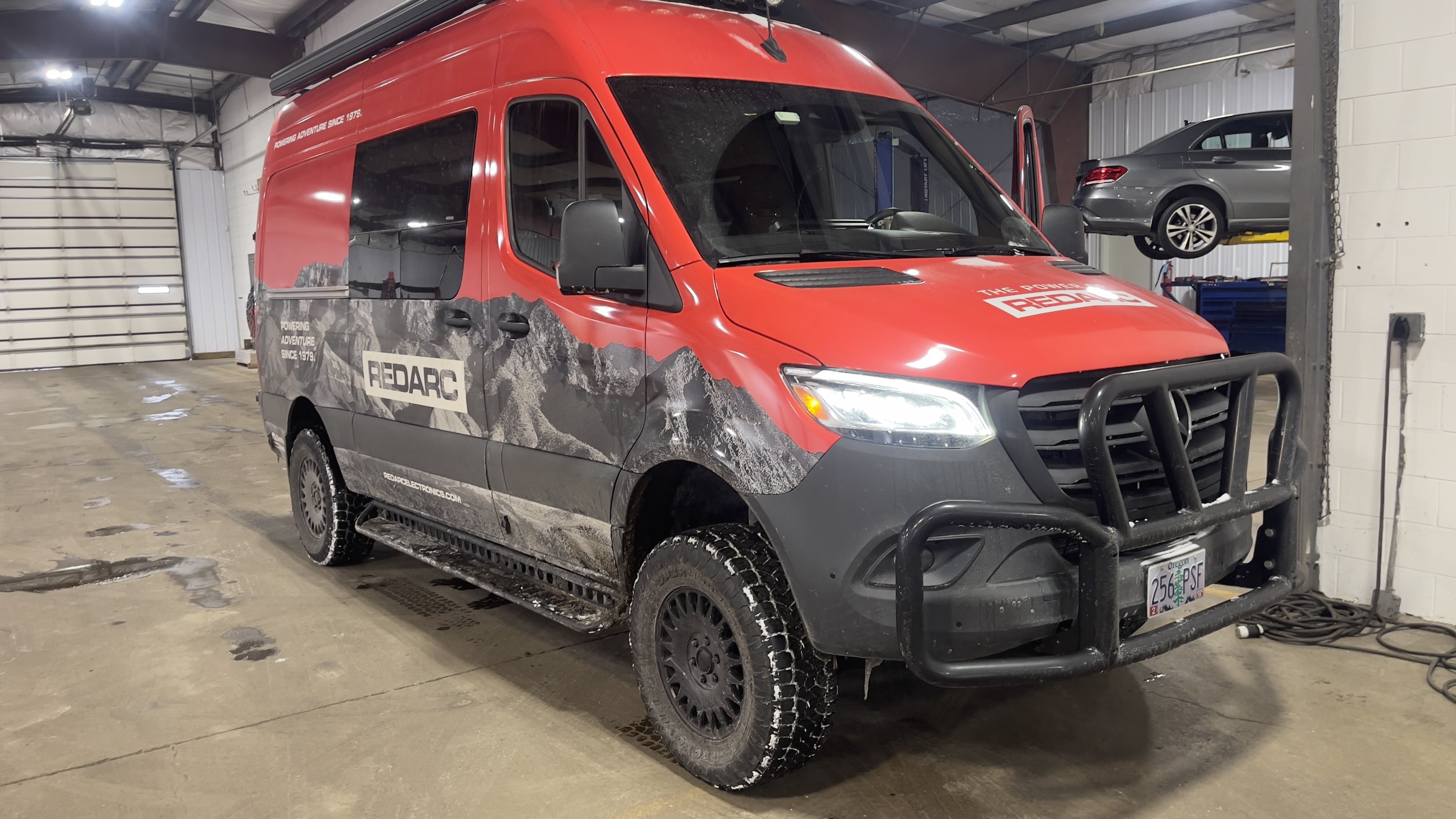 Commercial Sprinter van being serviced at Benz Tech